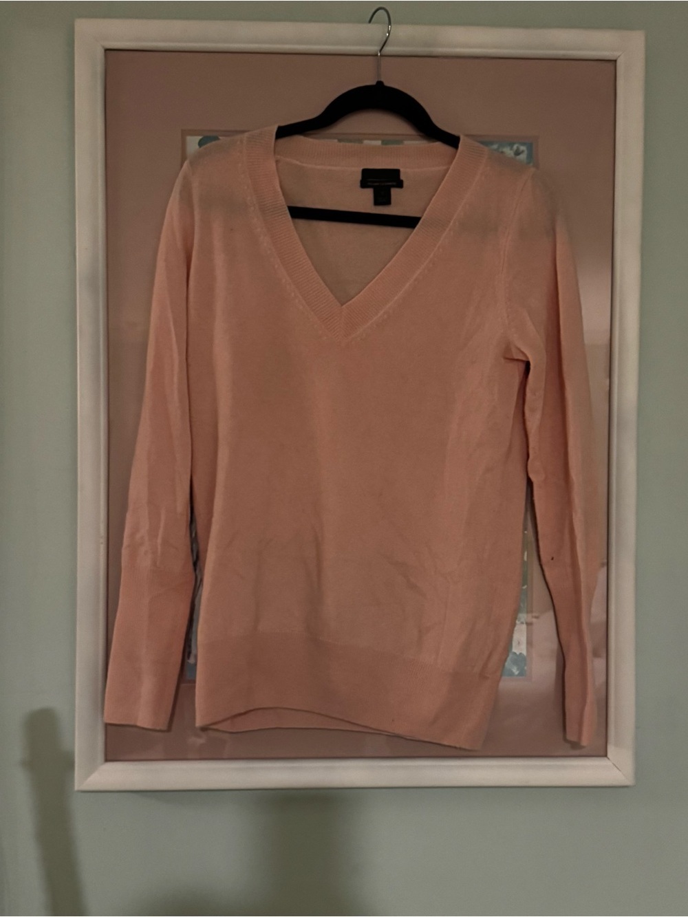 J. Crew Light Pink V-Neck Sweater